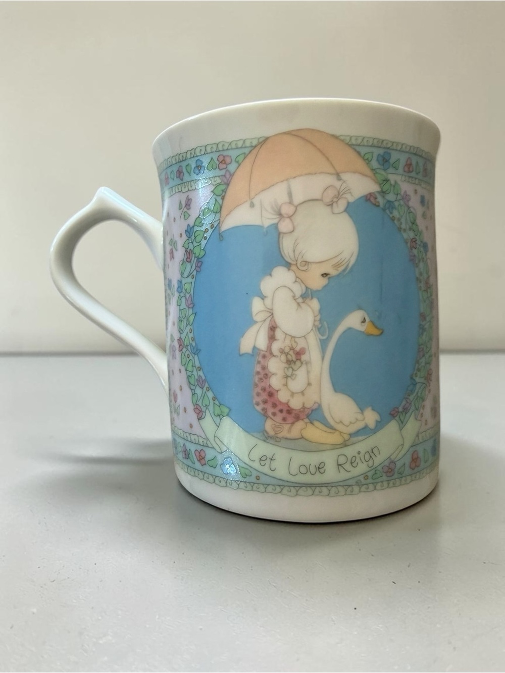 Vintage Precious Moments “Let Love Reign” Mug | Enesco Mug | Samuel J. Butcher